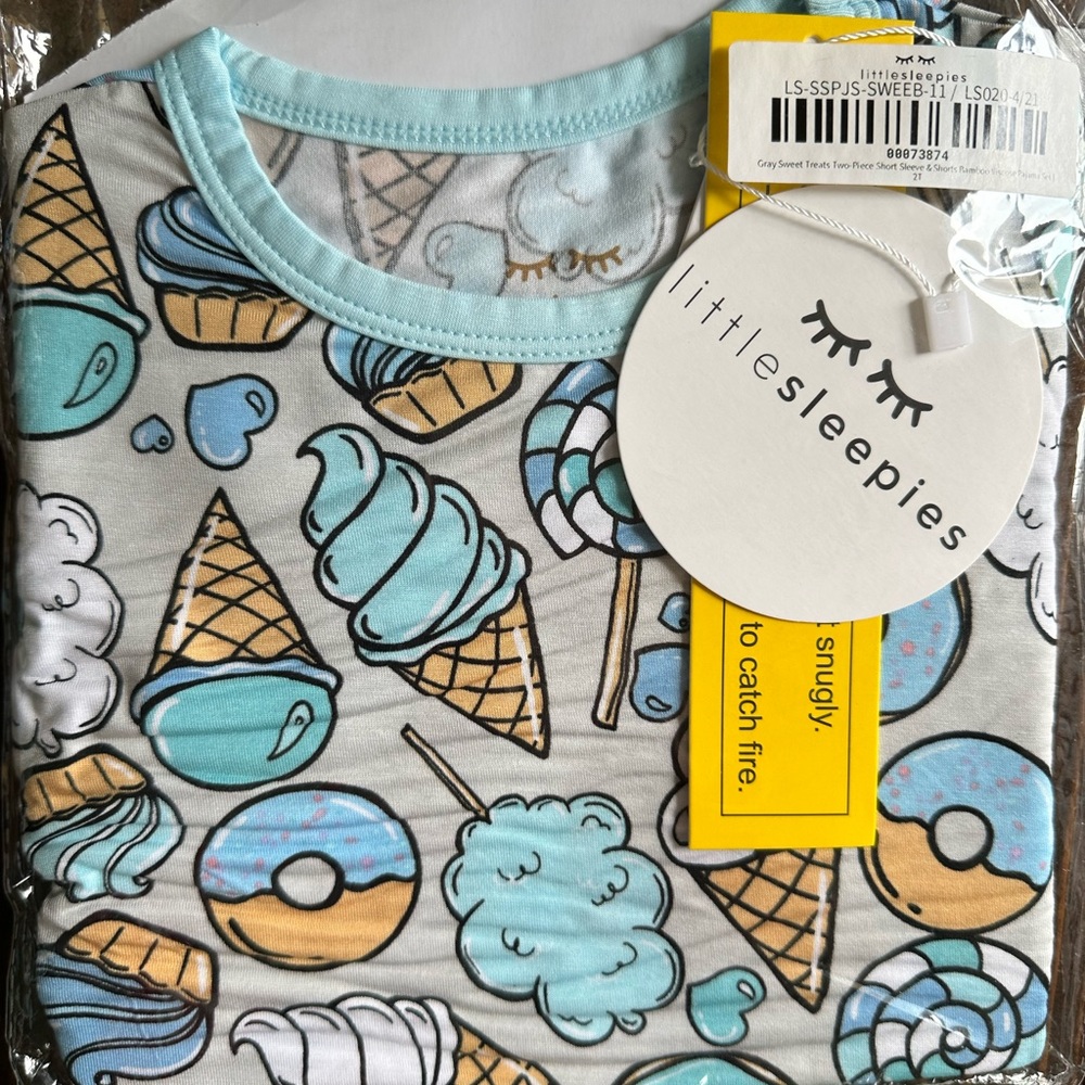 Little Sleepies 2T Sweet Treats Shorts